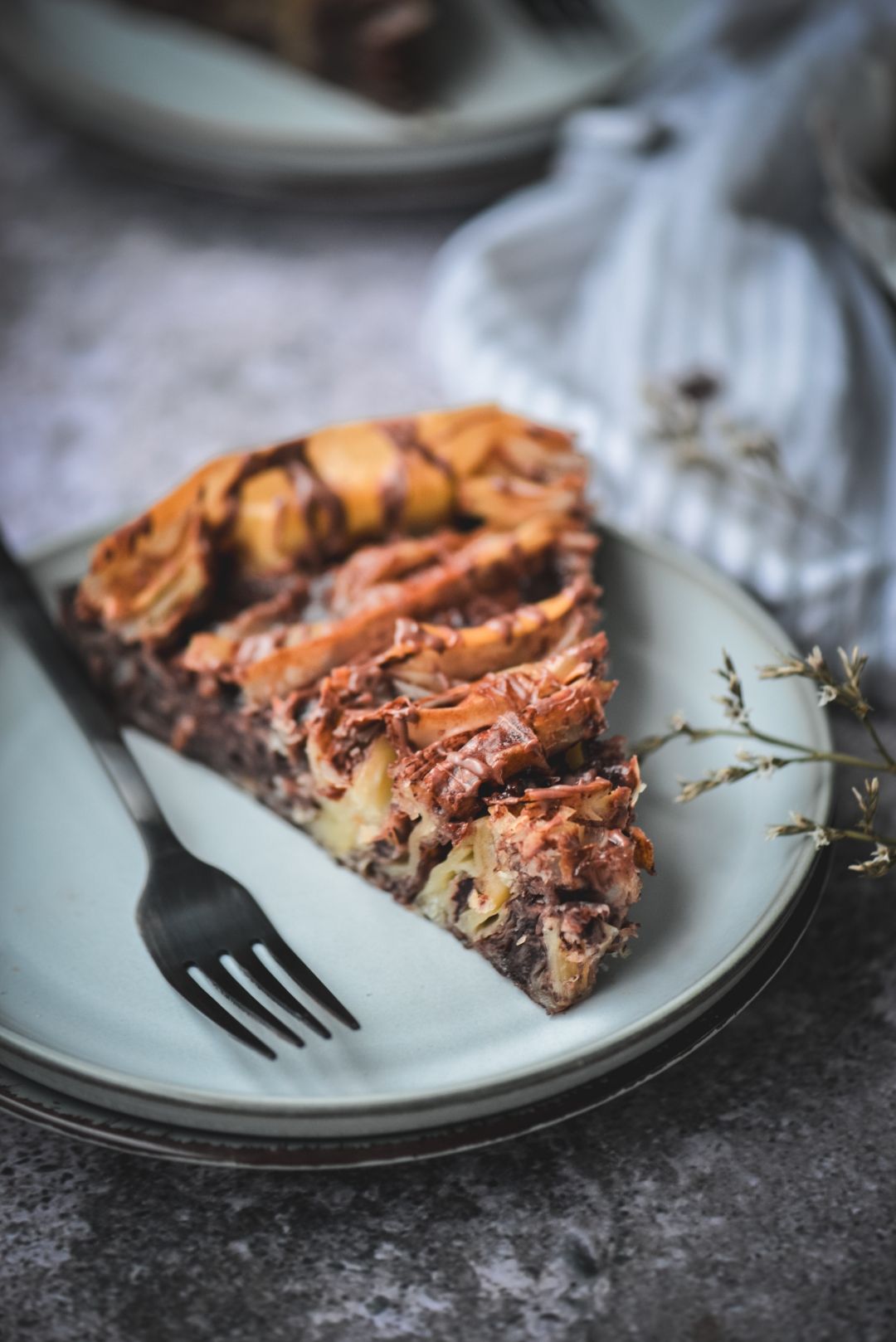 Ruffled chocolate milk pie_Pregacha