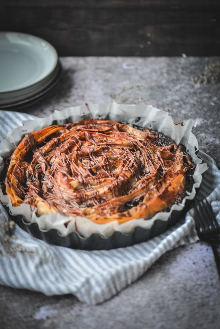 Ruffled chocolate milk pie_Pregacha