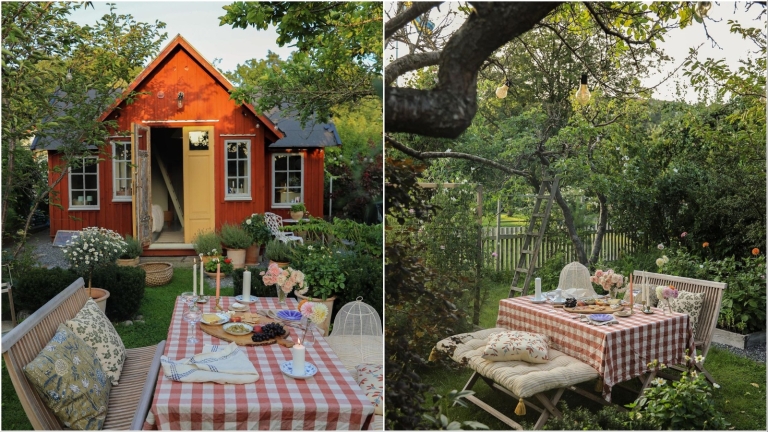 Vrtna kućica u Švedskoj, naslovnica