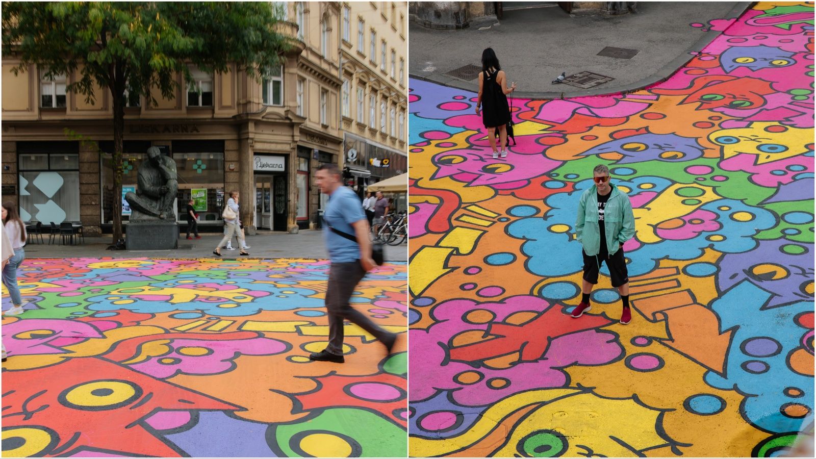 Razgovarali smo s Lunarom koji je oslikao mural na križanju nove pješačke zone u Masarykovoj ulici