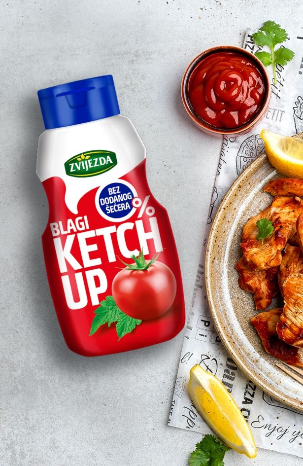 Novi Zvijezda ketchup – 0% dodanog šećera, 50% manje kalorija i 100% najdražeg okusa