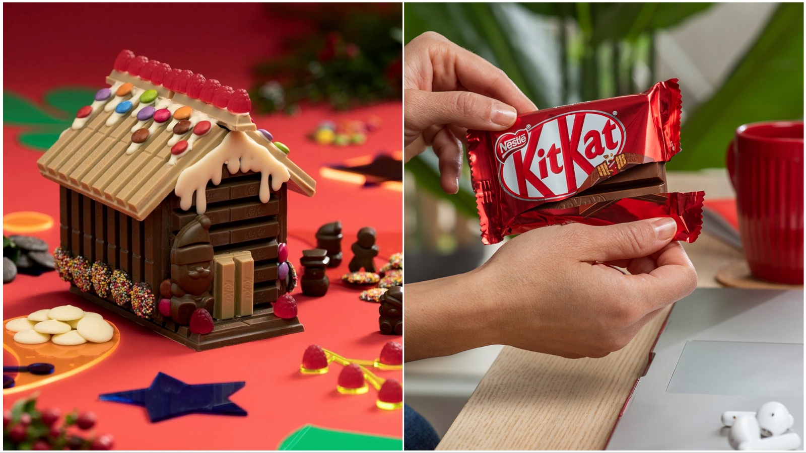 Umjesto gingerbread kućice, za blagdane izrađujemo KitKat božićnu kolibu