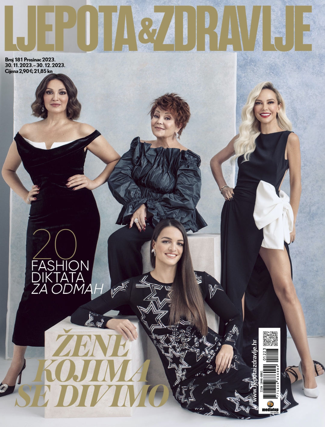 Osam inspirativnih žena krasi naslovnicu prosinačkog izdanja časopisa Ljepota&zdravlje 