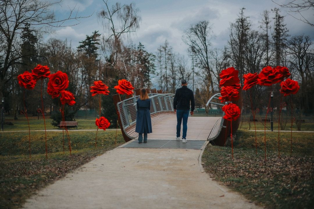 Adela Mesić instalacija Ruže u Jastrebarskom