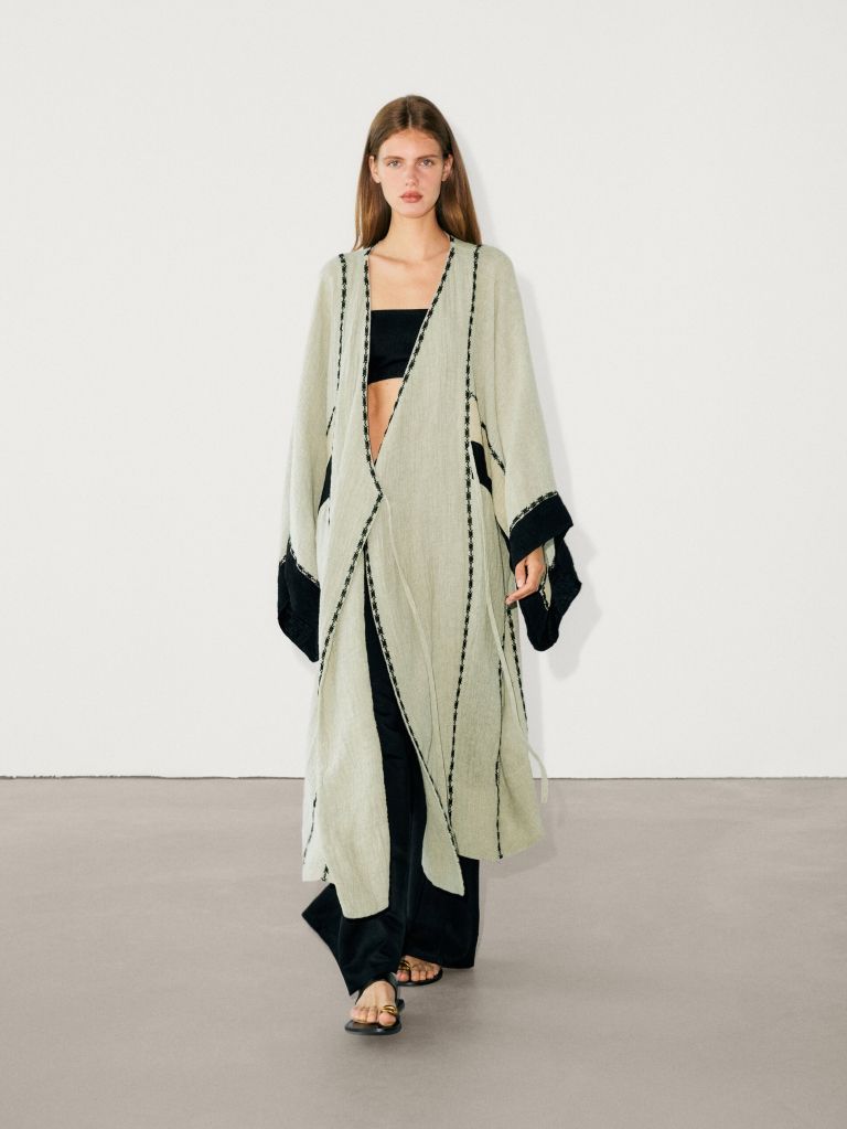 kaftan haljina proljeće ljeto Massimo Dutti
