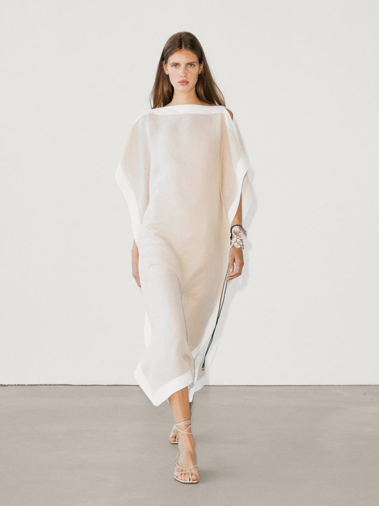kaftan haljina proljeće ljeto Massimo Dutti