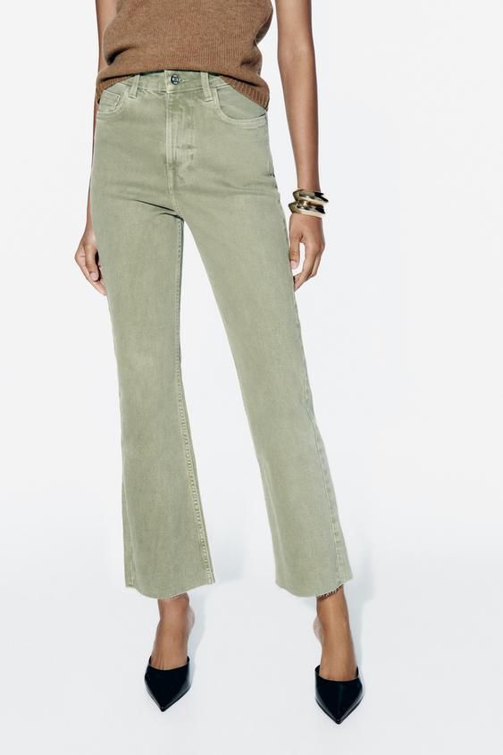 zara flared jeans