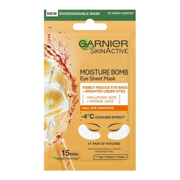 Garnier Hyaluronic Acid and Orange Juice Eye Sheet Mask