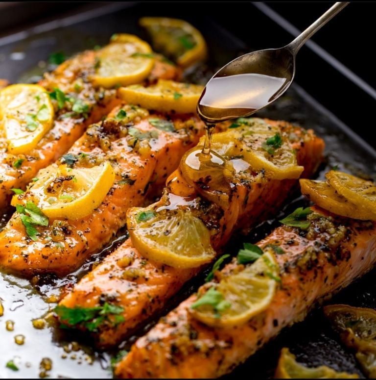 Honey garlic salmon