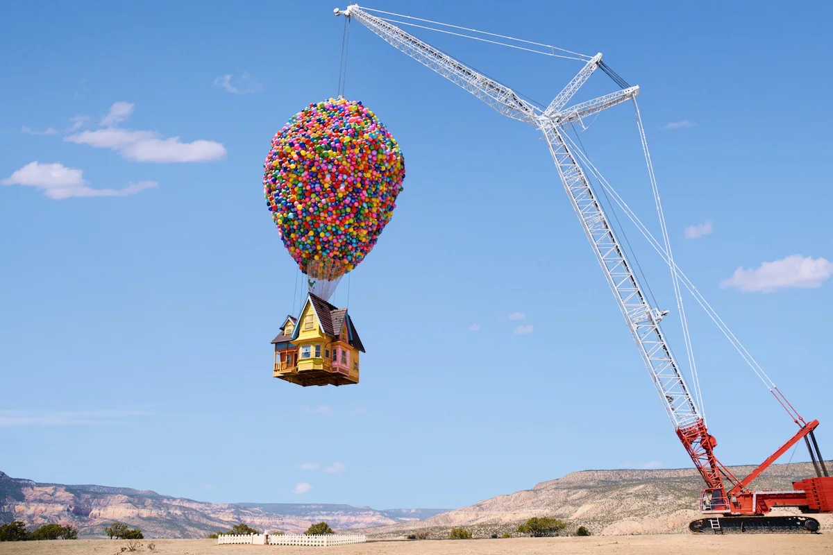 Leteća kuća s balonima iz animiranog filma Nebesa postala je stvarnost