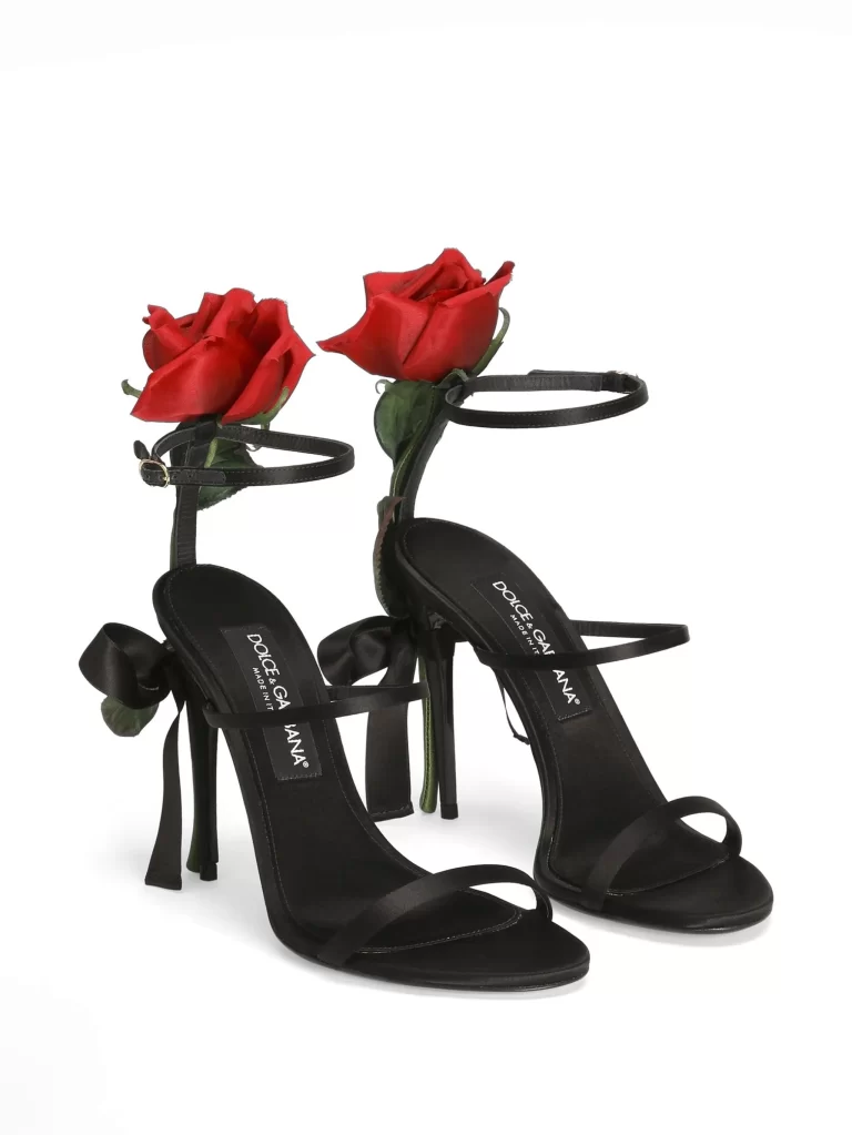 sandale s cvijećem Dolce&Gabbana