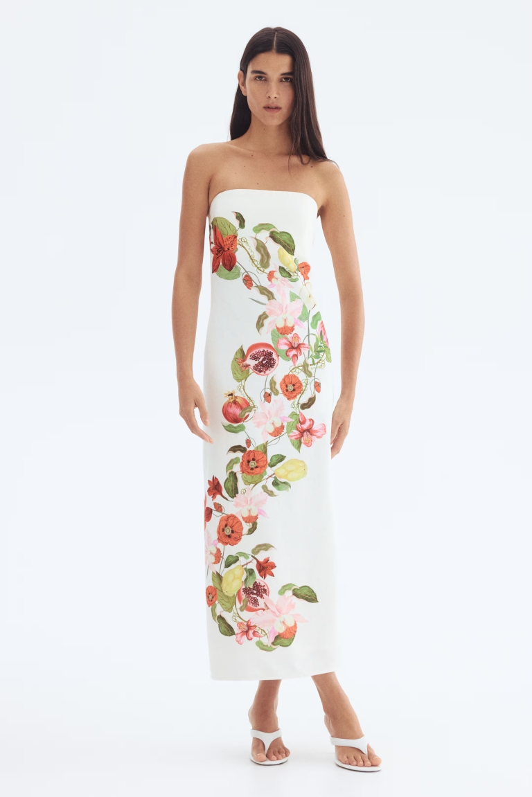 lanena haljina H&M