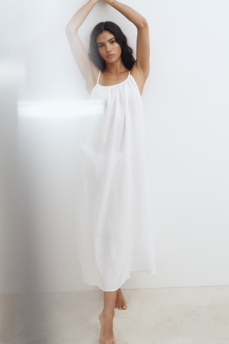 lanena haljina H&M