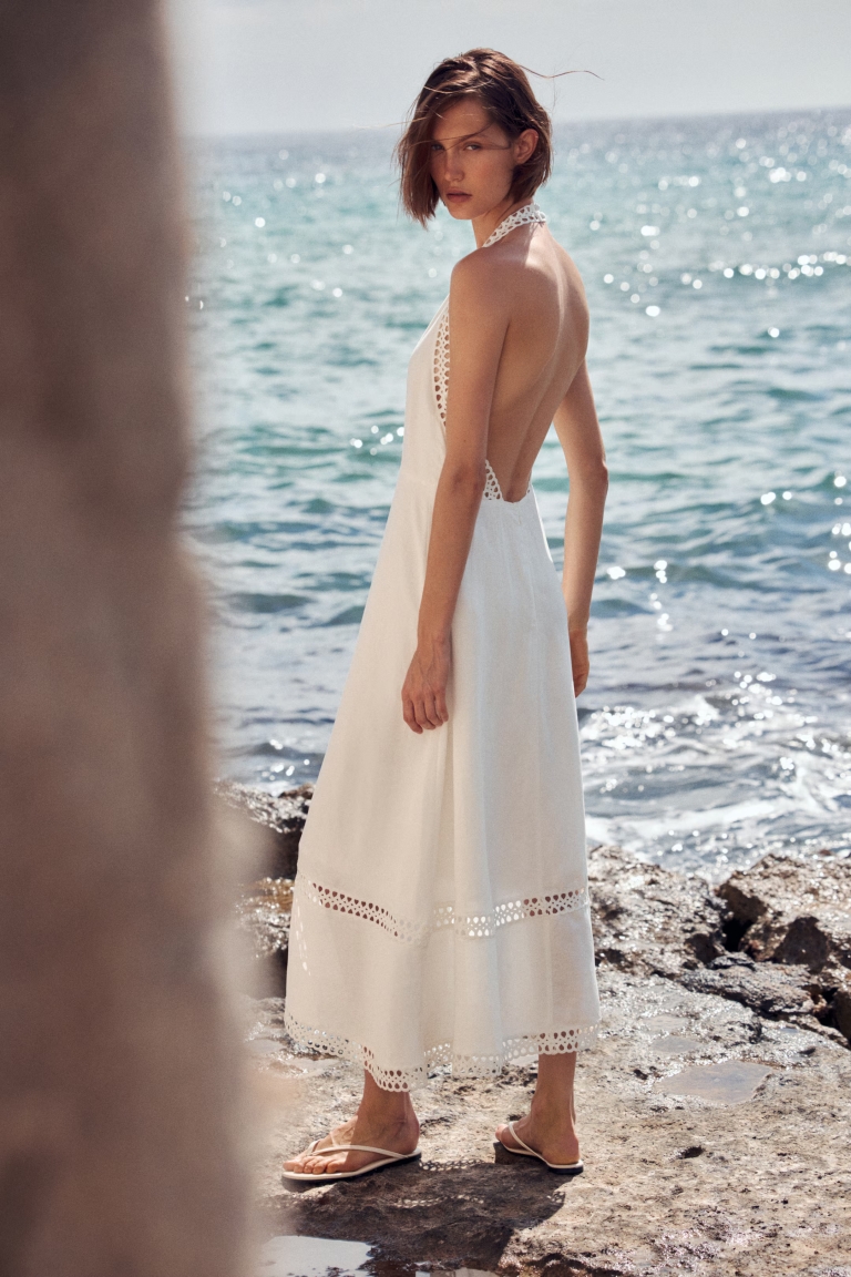 lanena haljina H&M