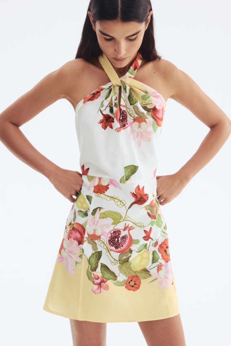 lanena haljina H&M
