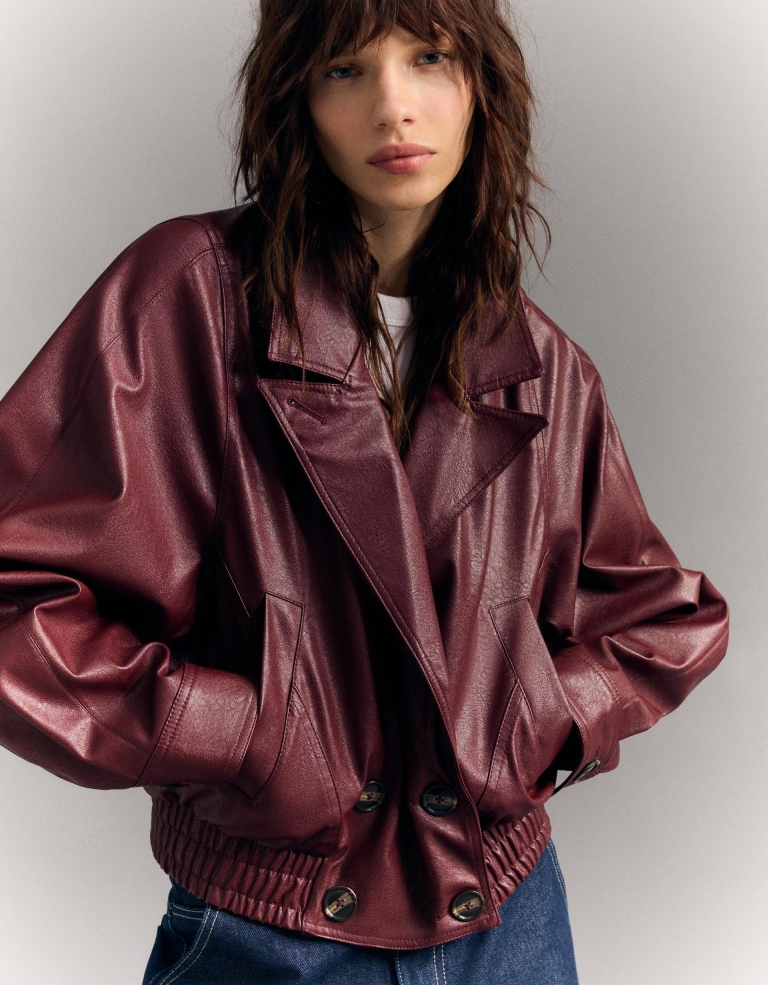 kožne jakne trendi modeli Bershka