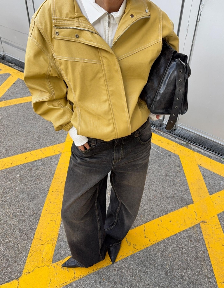 kožne jakne trendi modeli Bershka
