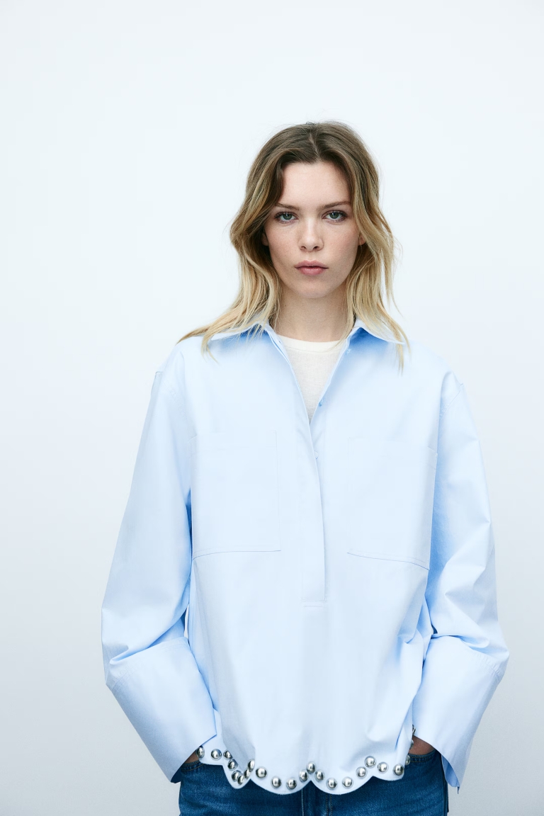 plava košulja H&M