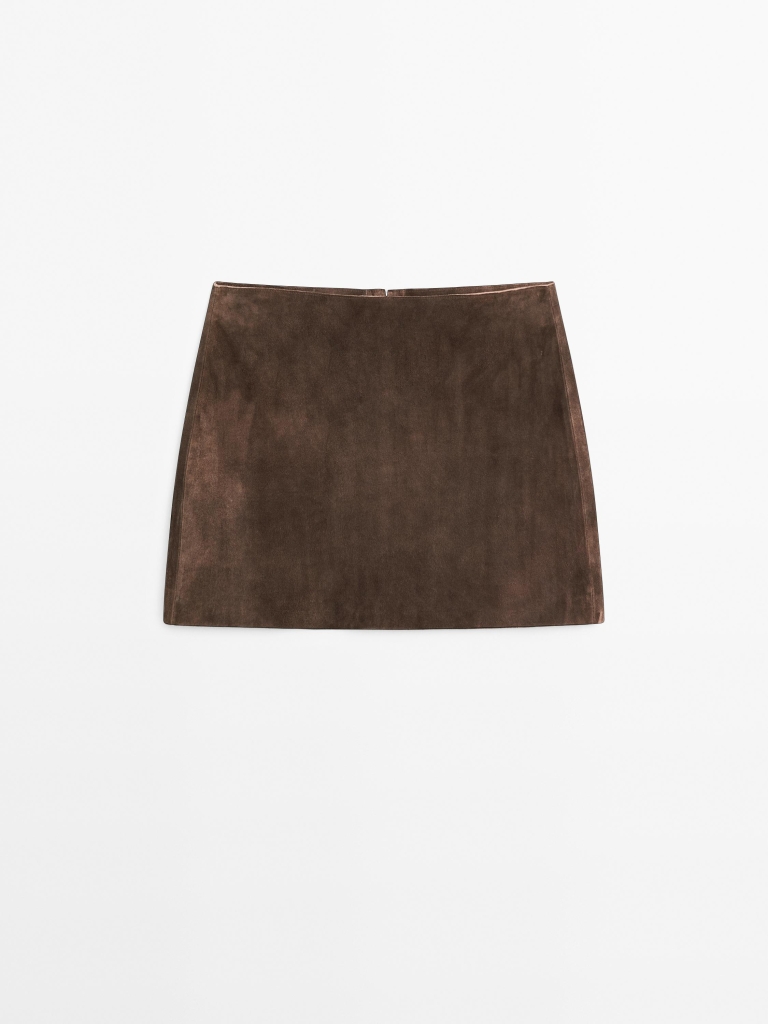 suede suknje Massimo Dutti