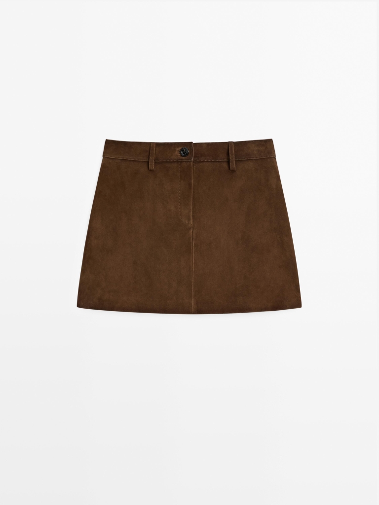 suede suknje Massimo Dutti