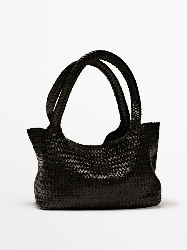 torba od brušene koža Massimo Dutti