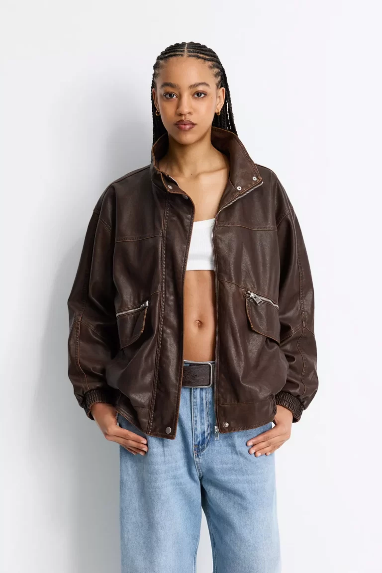 kožna jakna Pull&Bear