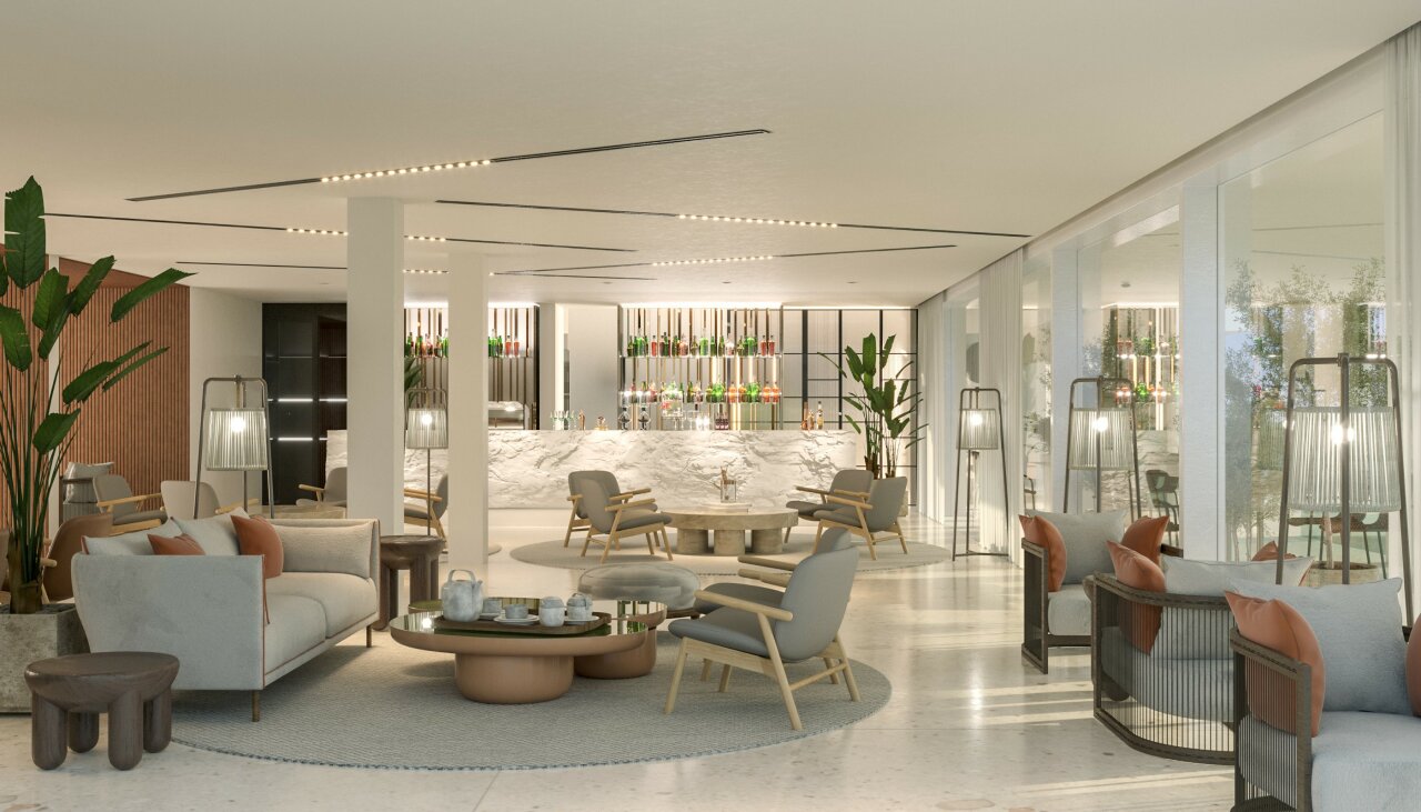 Arba Resort, Valamar Collection_lobby bar_01_CGI
