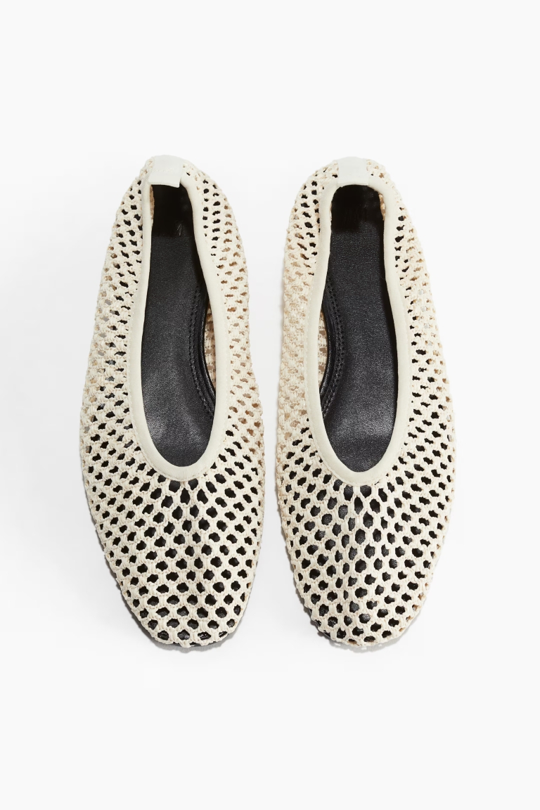 crochet balerinke H&M