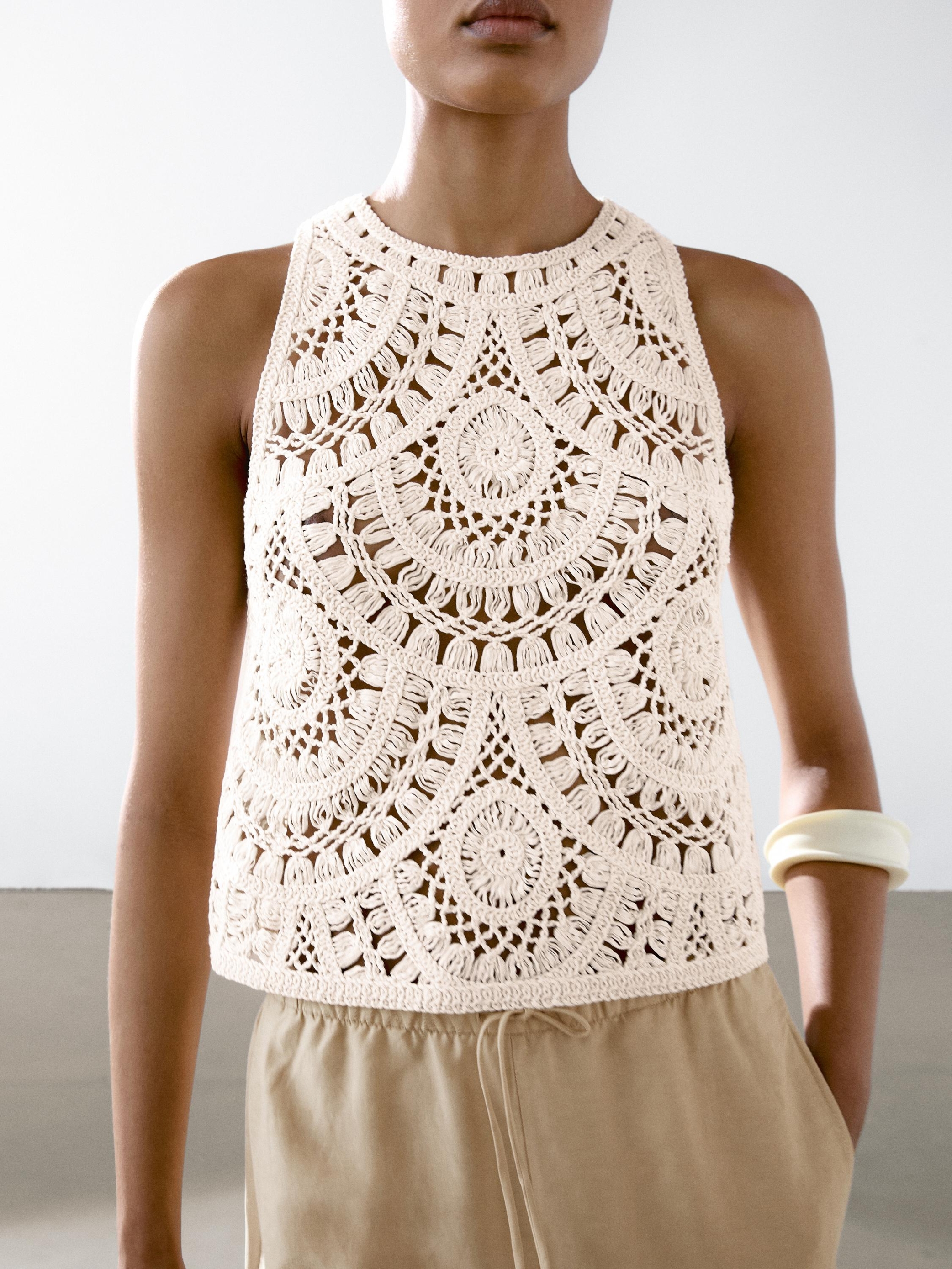 inditex sniženje crochet Massimo Dutti