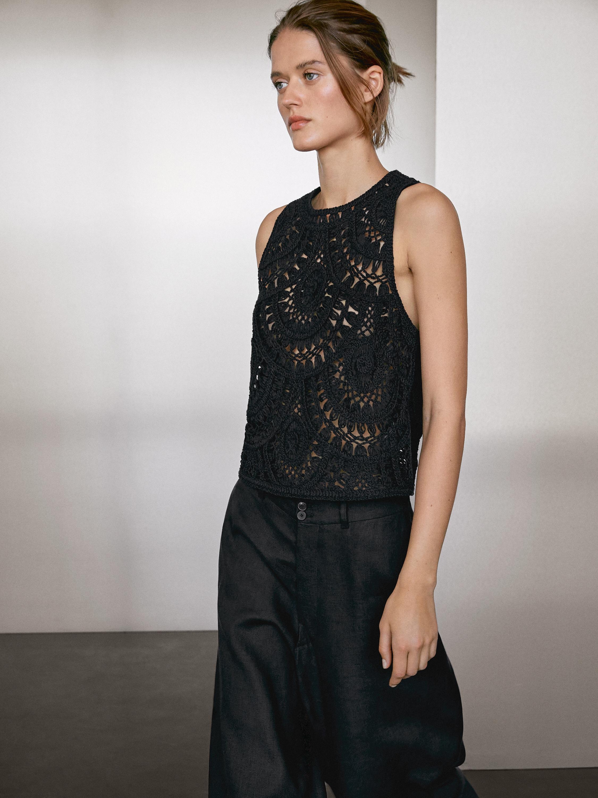 inditex sniženje crochet Massimo Dutti