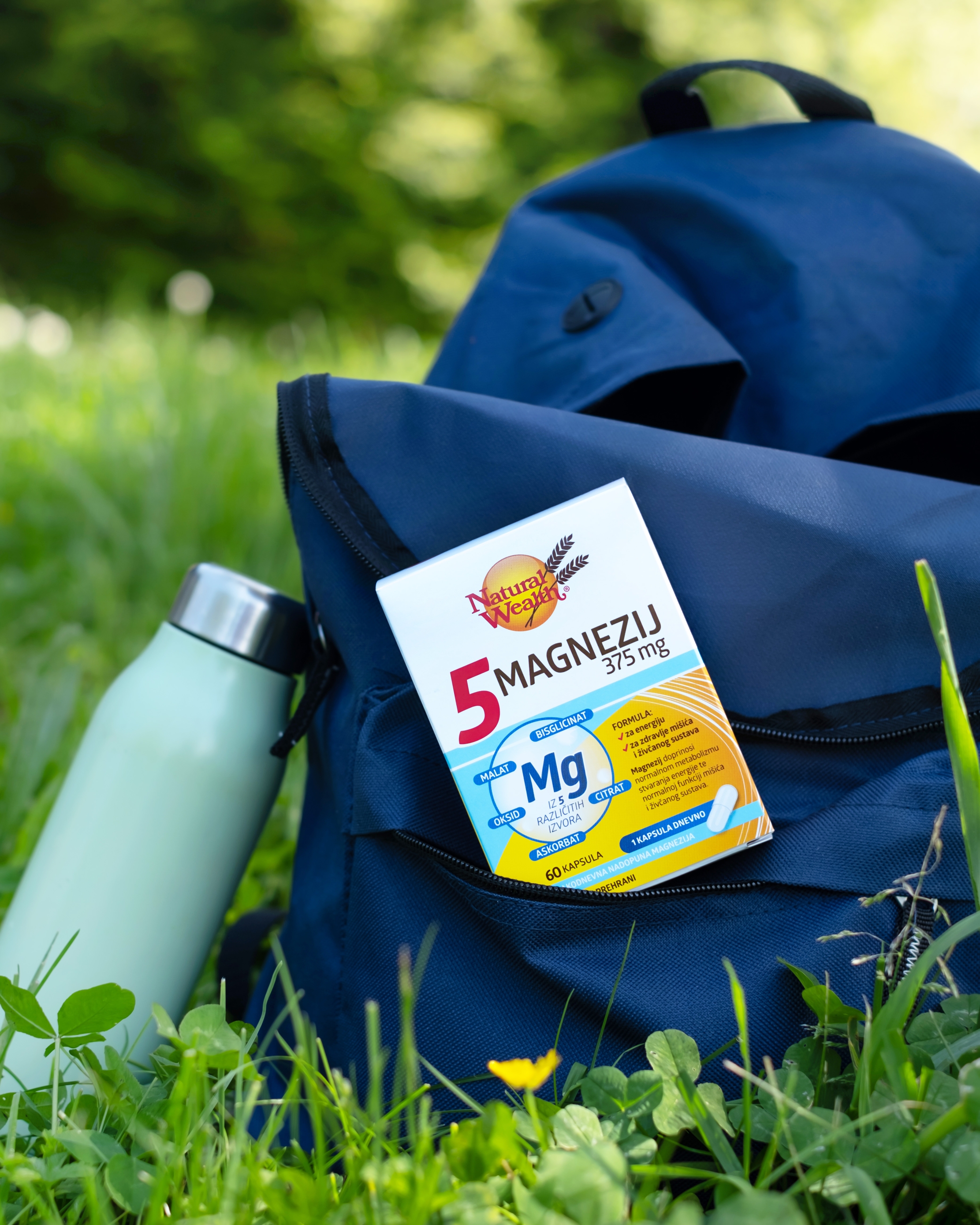 Natural Wealth® 5 Magnezij 375 mg