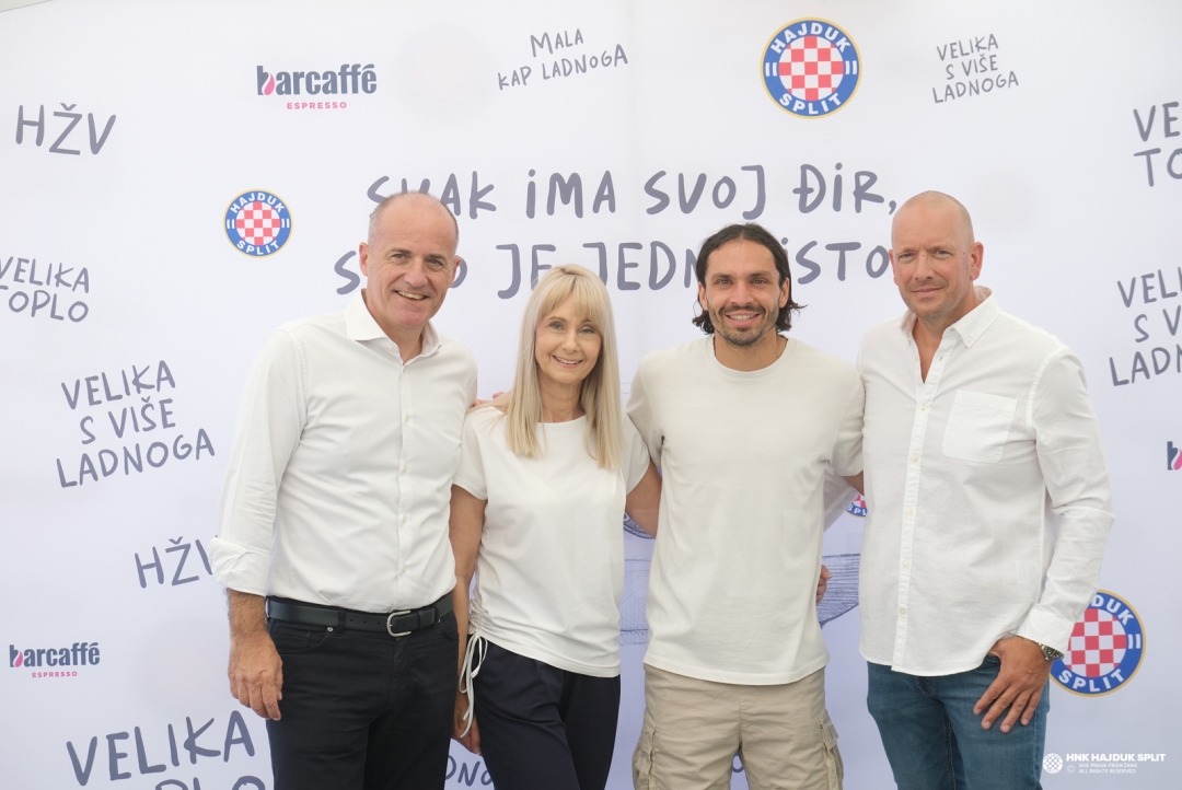 Srećko Nakić, Potpredsjednik Atlantic Grupe za Distribuciju, Marinka Akrap, članica Uprave HNK Hajduk, Filip Krovinović, nogometaš HNK Hajduk, Tomislav Krpina, Barcaffe
