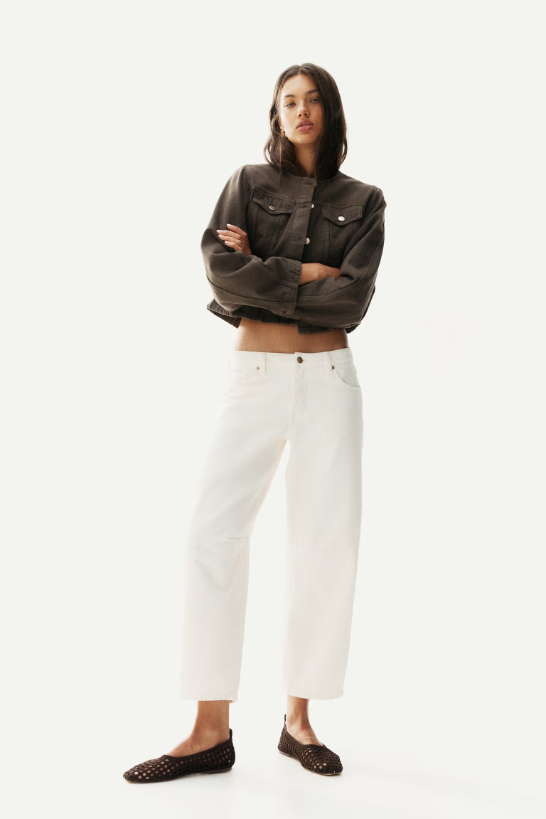 bijele traperice H&M