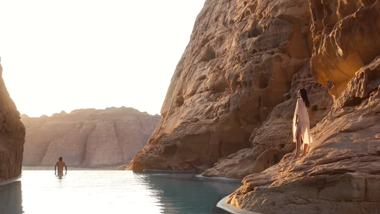 Bayan Tree, AlUla pool, GIF manji