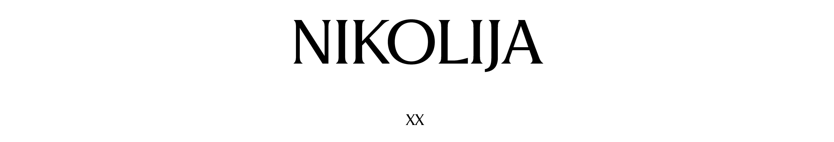 Journal x Nikolija
