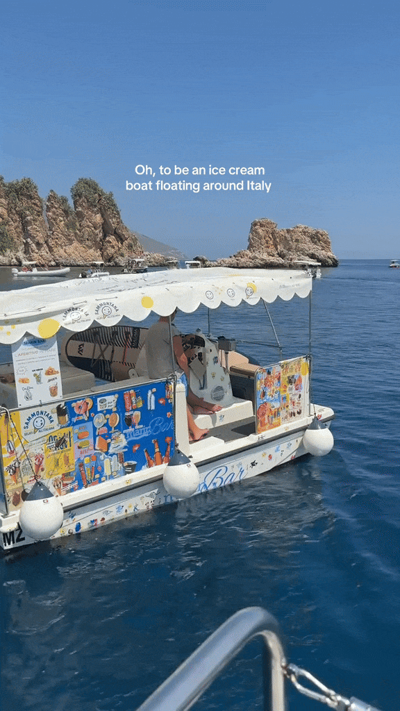Najcool gelato spot definitivno se nalazi na brodiću usred mora na Siciliji
