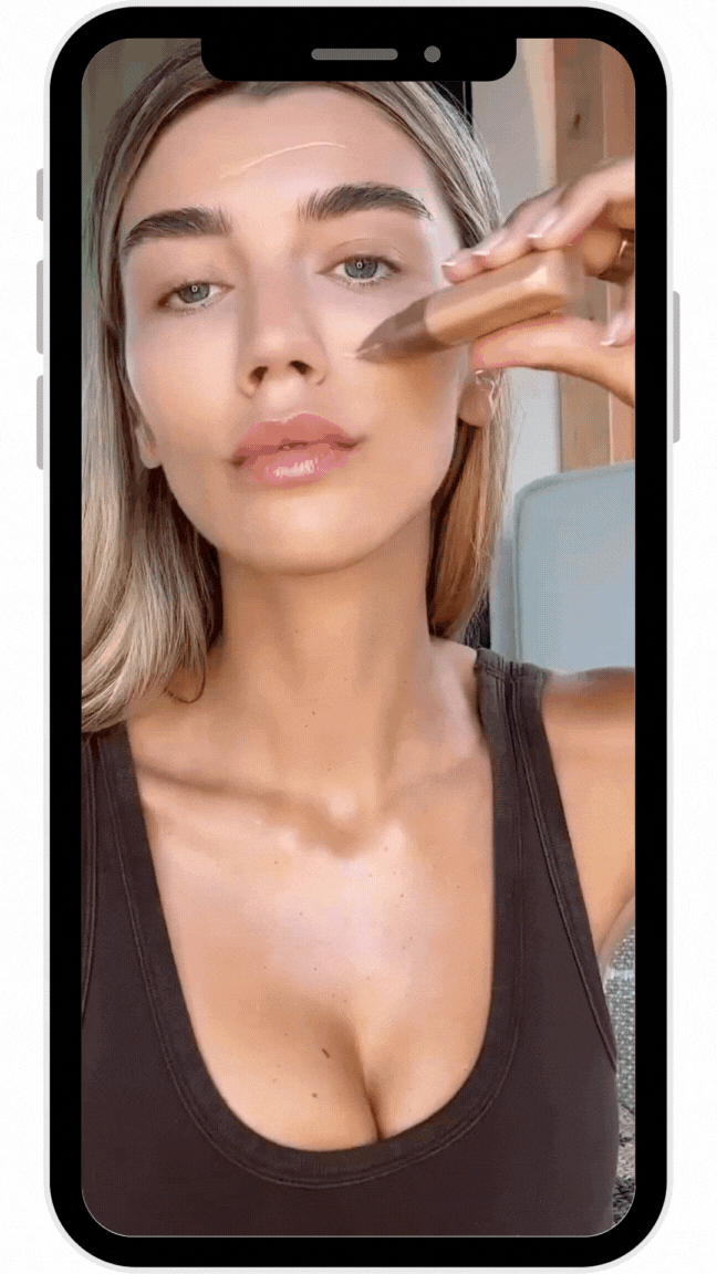 makeup look Mia Matić