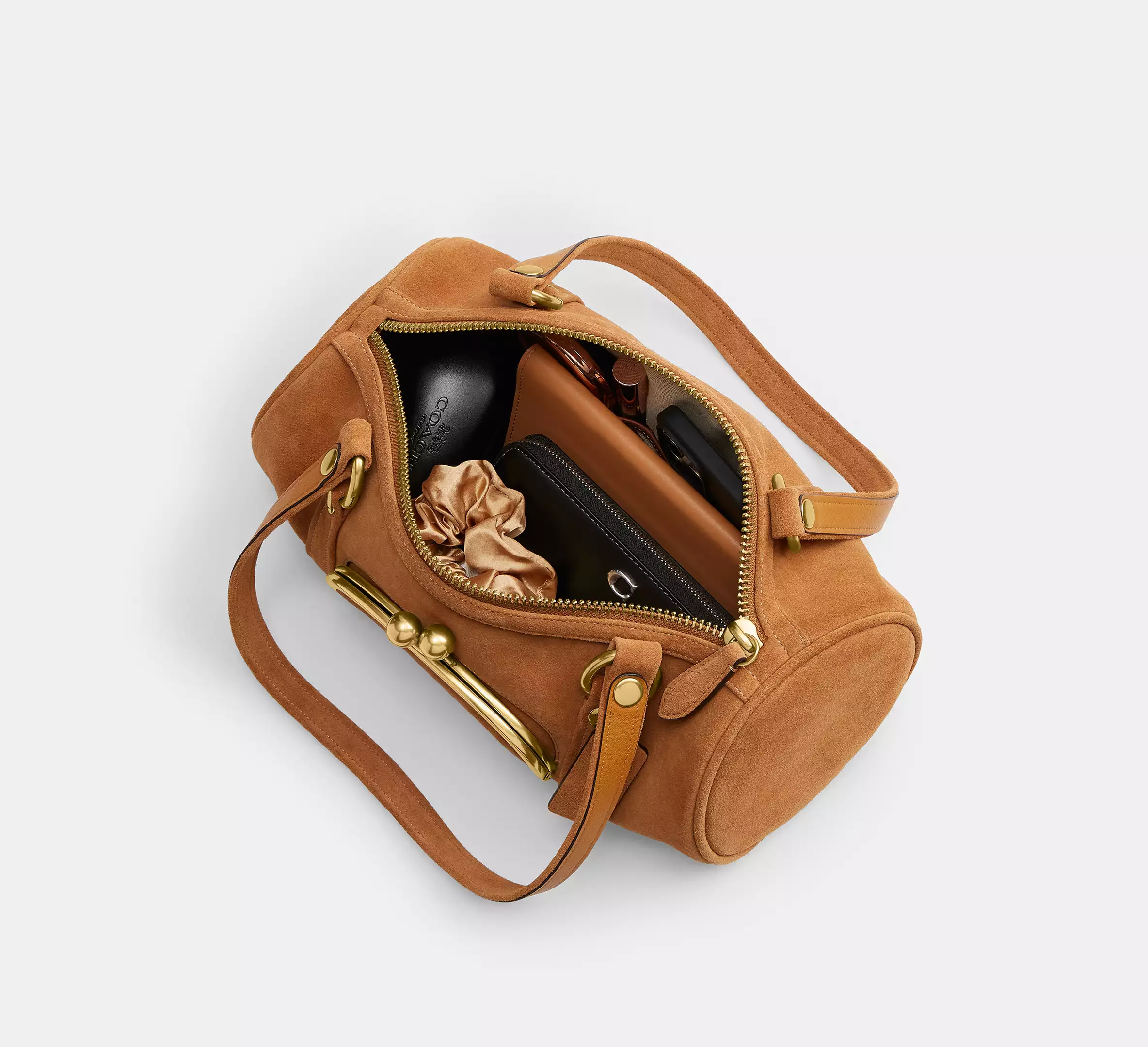coach torba kisslock barrel