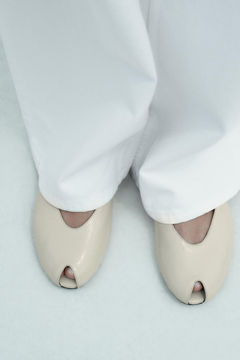 peep toe balerinke