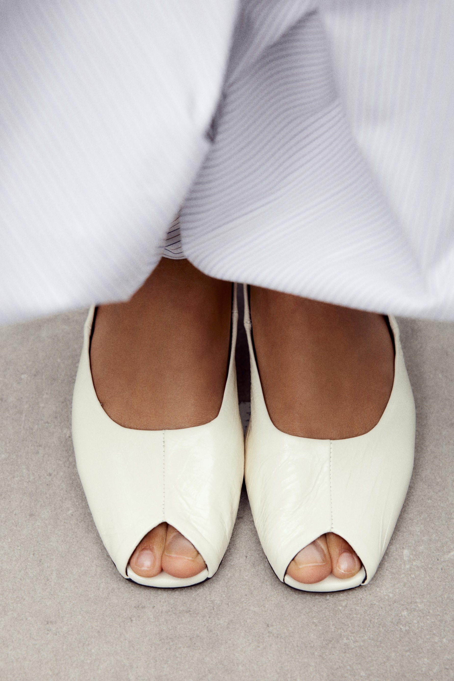 peep toe balerinke