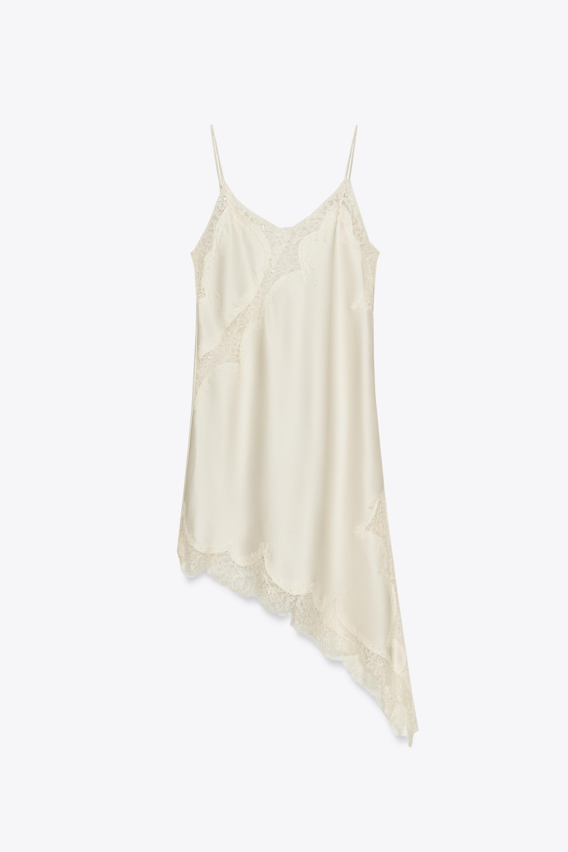 slip haljina s čipkom Zara