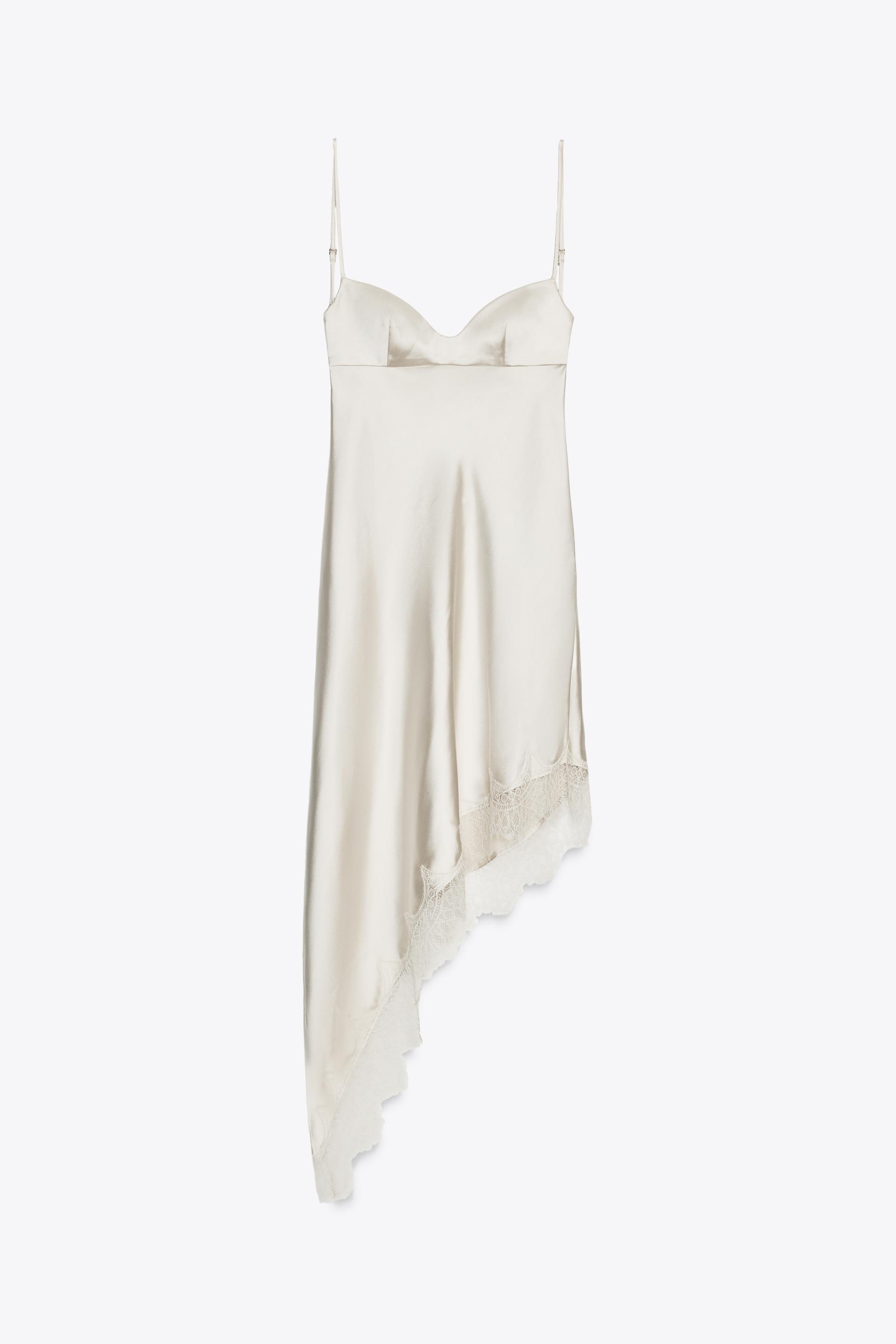 slip haljina s čipkom Zara