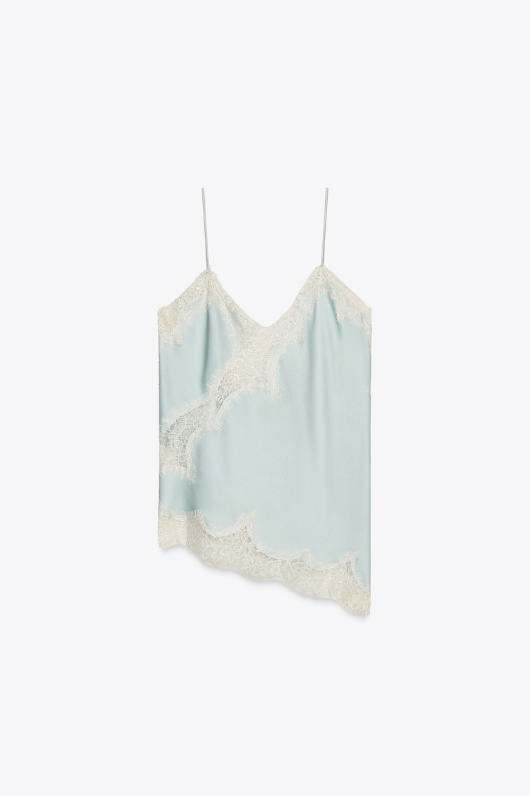 top s čipkom Zara