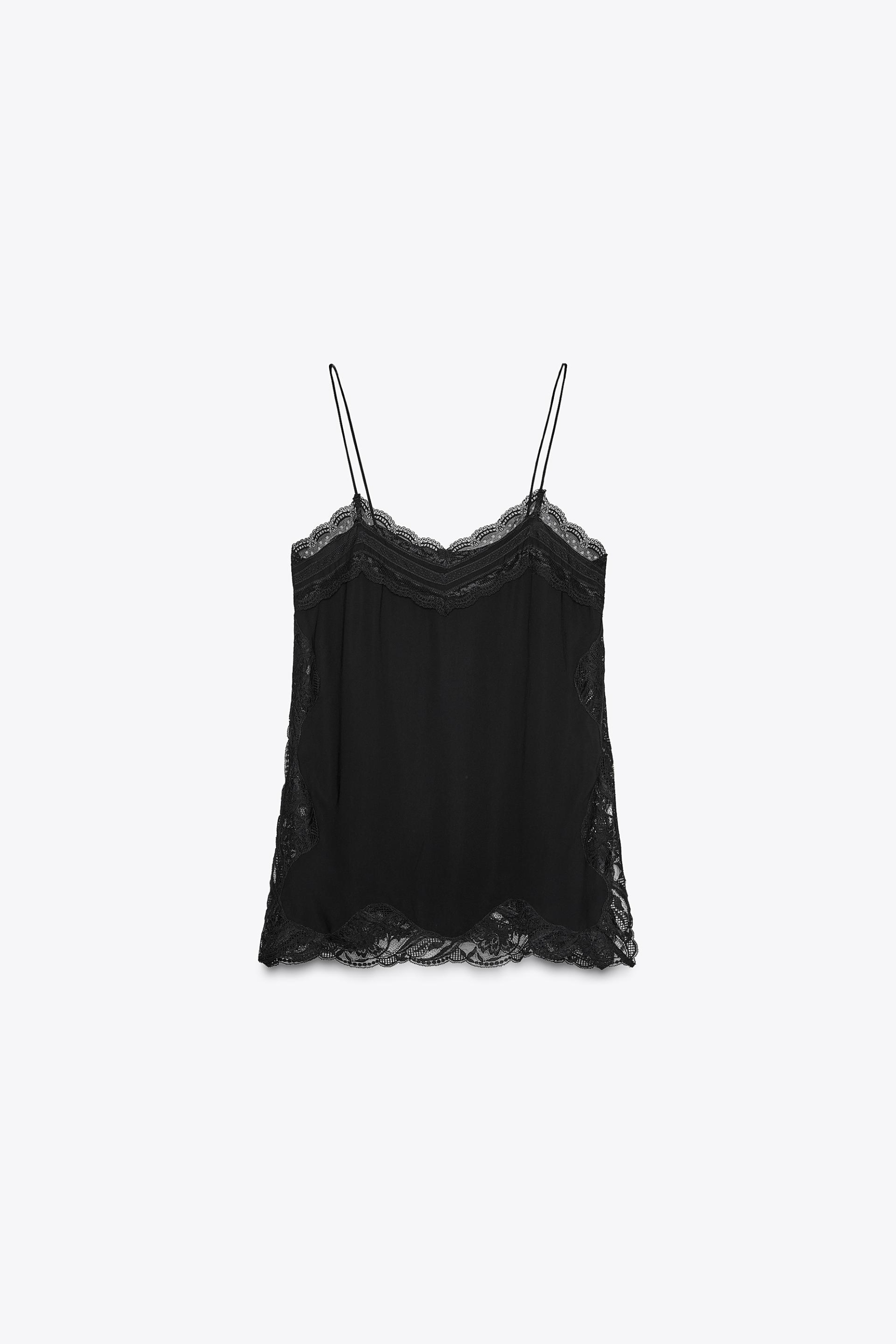 top s čipkom Zara
