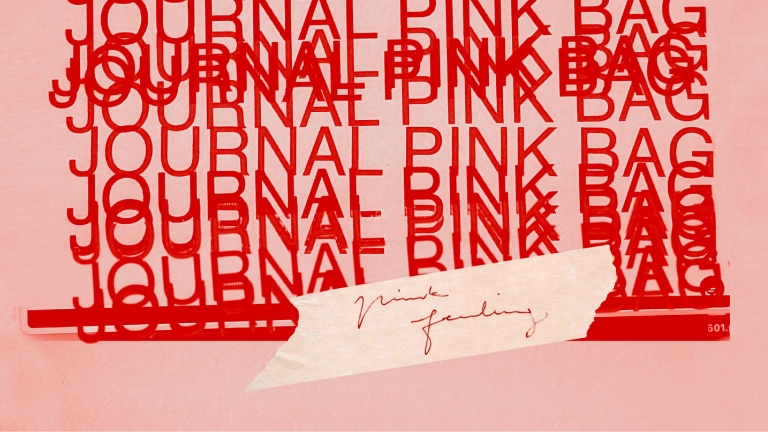 Journal Pink Bag