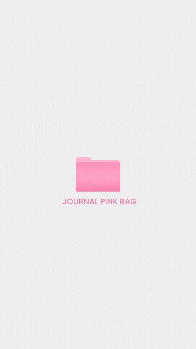 Journal Pink Bag
