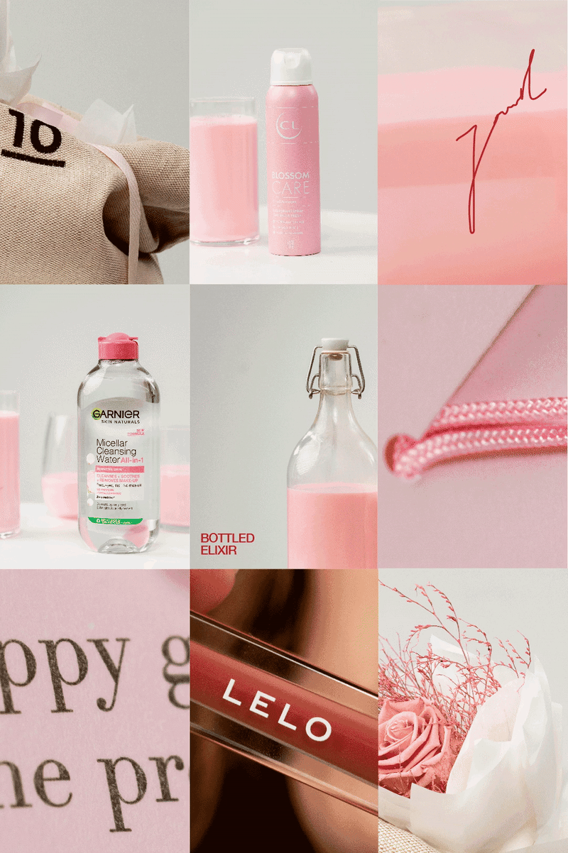 journal pink bag